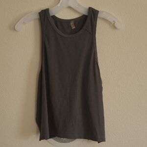 Free People Movement Gray Mesh Back Sleeveless Women's Top Size M